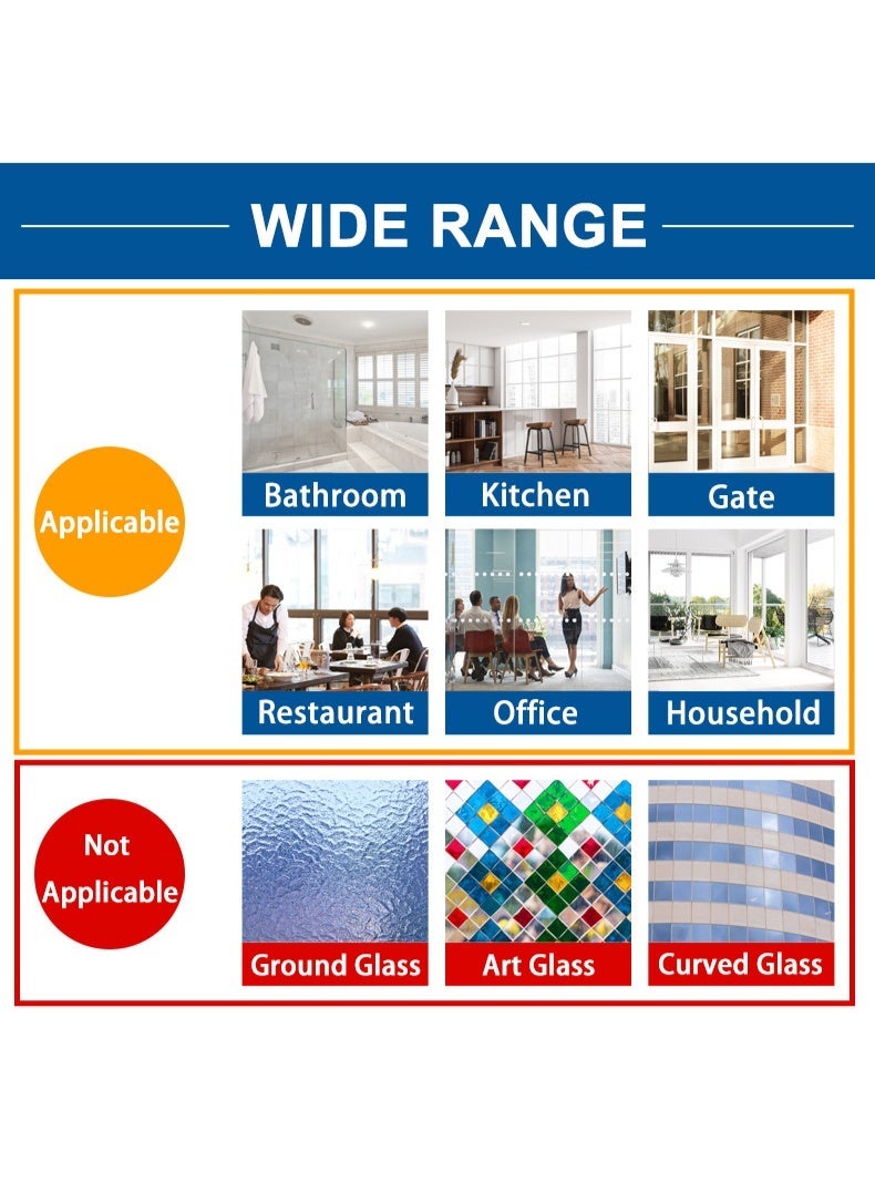 بمعنى سحر بمعنى حديقة أفلام خصوصية للنوافذ، ملصقات نوافذ 50×200 سم، ملصقات نوافذ ثابتة غير لامعة، ملصقات نوافذ غير لاصقة، ملصقات أغطية أبواب للتحكم في الحرارة وحجب أشعة الشمس والأشعة فوق البنفسجية، أغطية زجاجية للمنزل والحمام وغرفة النوم والمكتب - Image 5